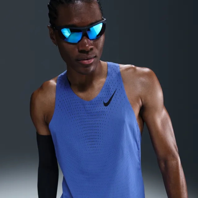Nike AeroSwift Men's Dri-FIT ADV Running Vest - Blue - Polyester