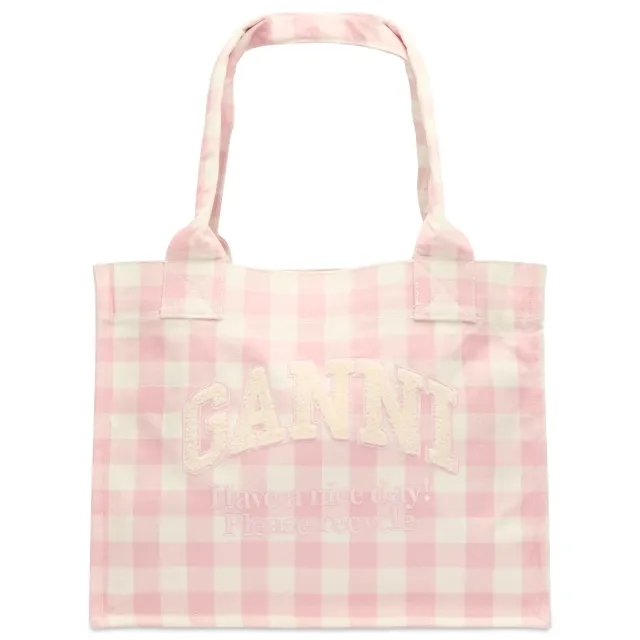 GANNI Women's Large Easy Shopper Bleached Mauve