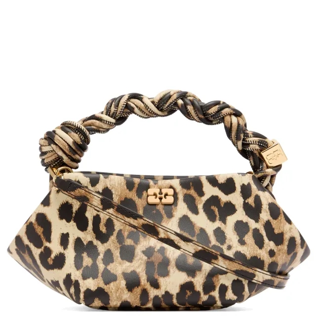 GANNI Women's Bou Bag Mini Leopard