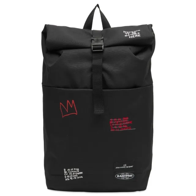 Eastpak x Basquiat Up Roll Backpack - Quotes Black