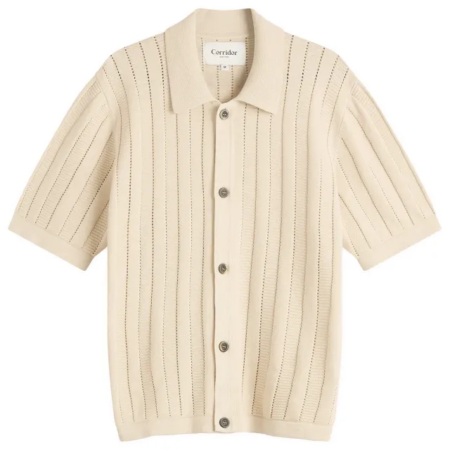 Corridor Men's Acid Wash Knit Shirt Neutrals