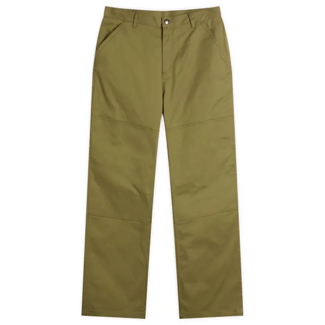 Moncler Men's Cotton Gaberdine Trousers Green