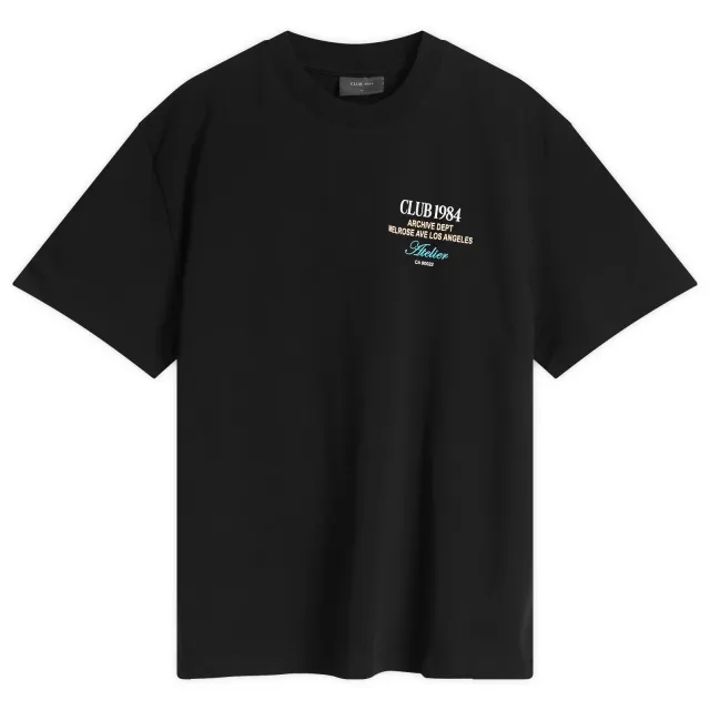 Club 1984 Men's La Dept T-Shirt Black