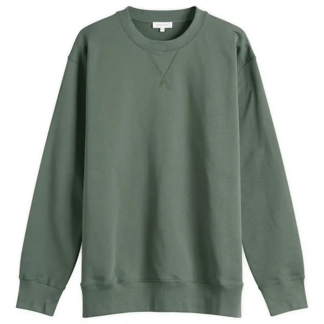 Norse Projects Men's Standard Crew Sweatshirt Aluminum Petrol