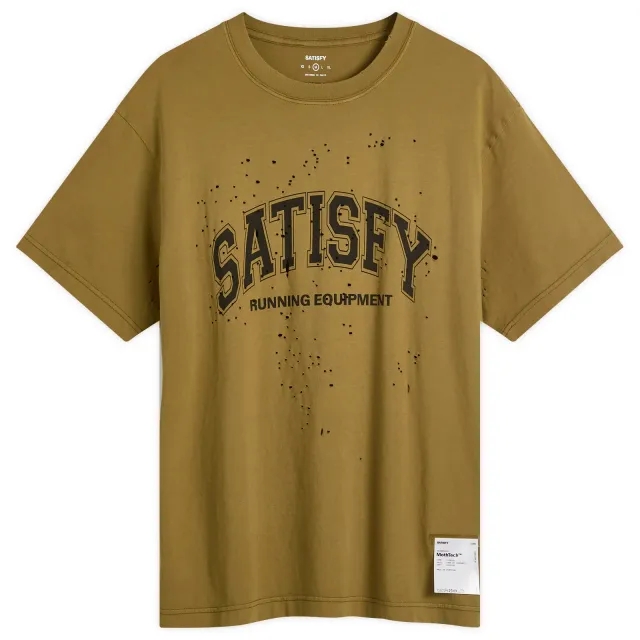 Satisfy Men's MothTech T-Shirt Sun Bleached Military Olive