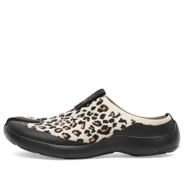 Tabi Mule Sneaker White Leopard