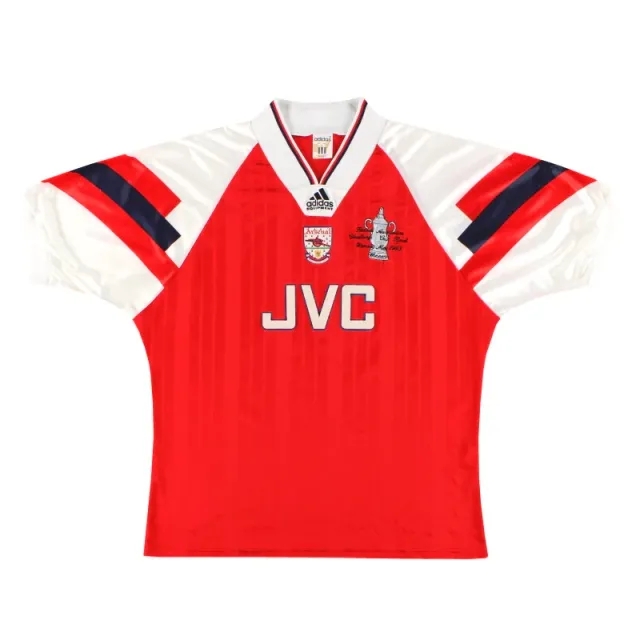 1993 Arsenal adidas 'FA Cup Winners' Home Shirt L/XL - Arsenal / Very Good / Large/XL