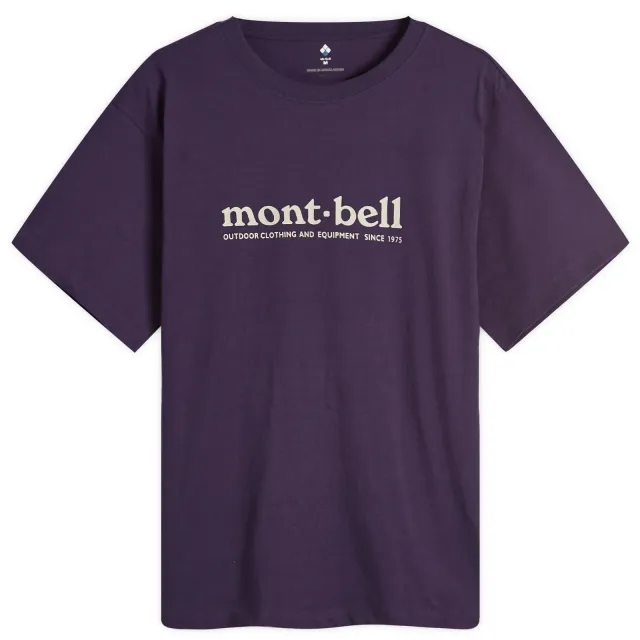 Montbell Men's Logo T-Shirt Purple