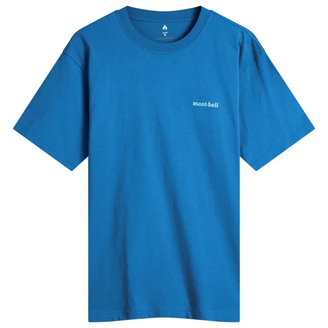Montbell Men's Summer Clouds T-Shirt Blue