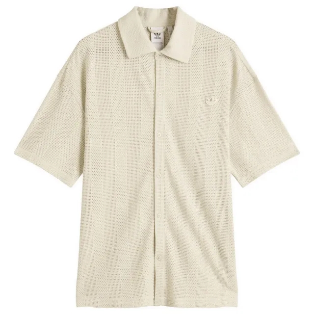 Adidas Men's Summer Knit Shooting Long-Sleeve Top Putty Grey/Wonder White