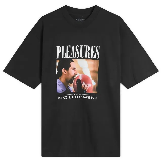 Pleasures Men's x The Big Lebowski Lick T-Shirt Black
