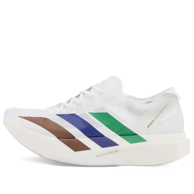 Pharrell Williams x Adidas Adizero Adios Pro Evo 1 Sneaker Semi Lucid Blue/Preloved Brown/Semi Court Green