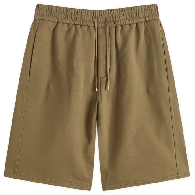 Saint Laurent Men's Khaki Sweat Shorts Kaki