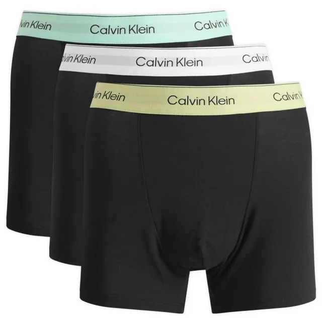 Calvin Klein Men's Icon Relaxed Dart Trunk - 3 Pack Black