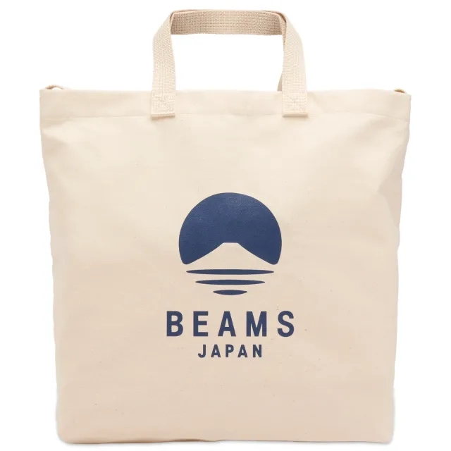 BEAMS JAPAN 2 Way Canvas Tote Bag Indigo