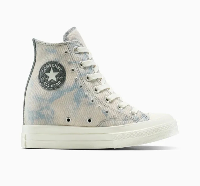Converse Chuck 70 Wedge Platform Washed Denim - 