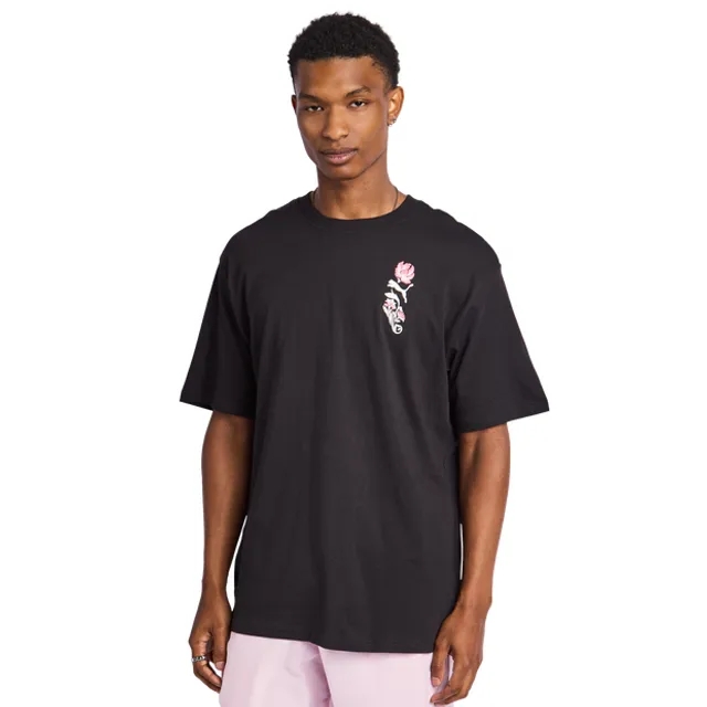 Puma Floral Sport Men T-Shirts - Black