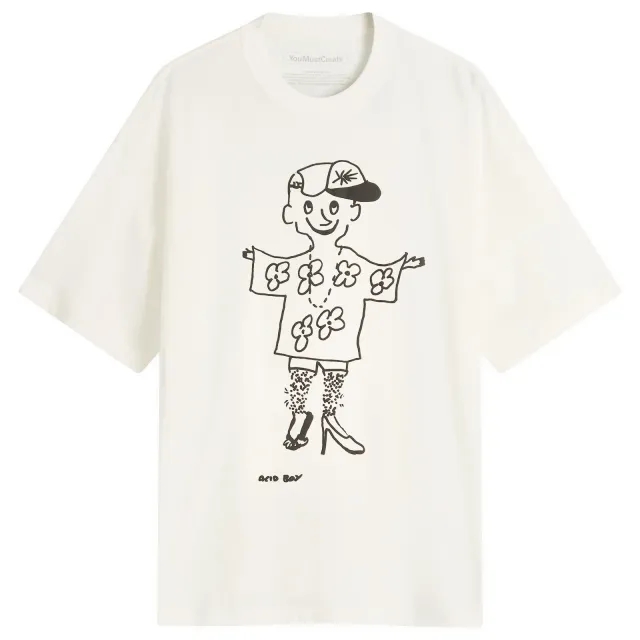 YMC Men's x Bat Girls & Acid Boys Acid Boy T-Shirt White