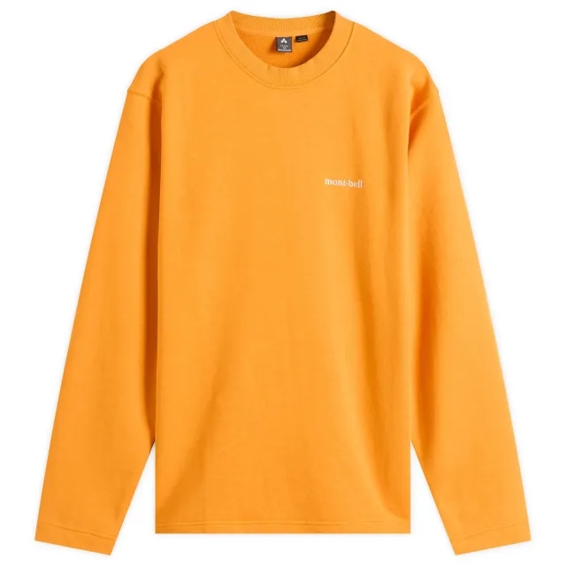 Montbell Men's Cotton Lite Sweatshirt Orange