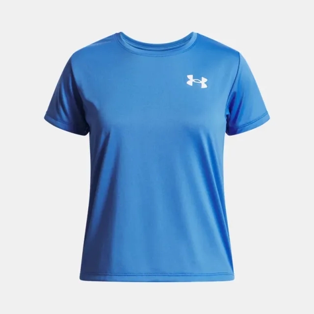 Under Armour  Tech™ Girls' Short Sleeve Blue Atlantis / White YLG (59 - 63 in)