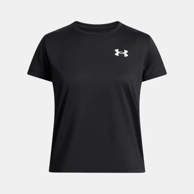 Under Armour  Tech™ Girls' Short Sleeve Black / White YLG (59 - 63 in)