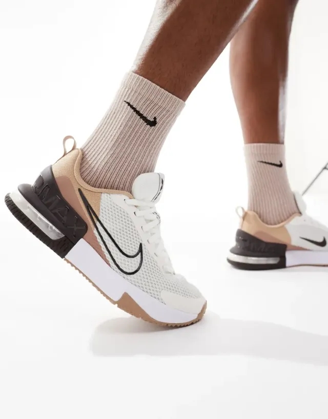 Nike Training Air Max Alpha 6 Trainers In White And Brown
