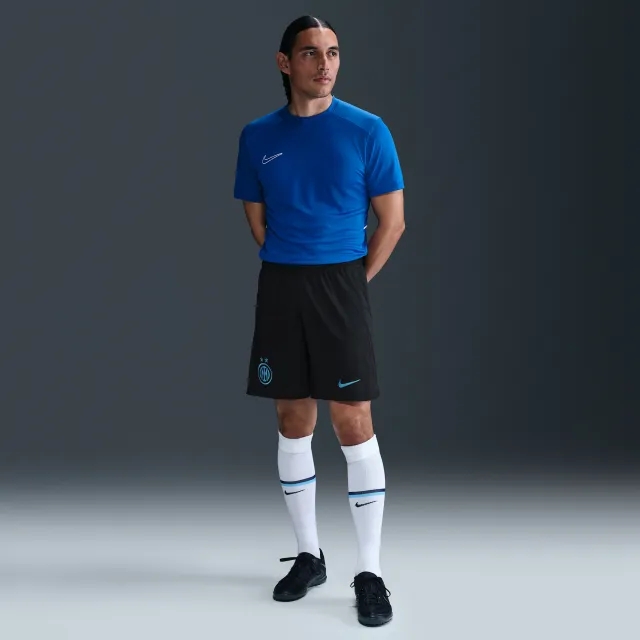 Inter Milan 2025/26 Stadium Home Men's Nike Dri-FIT Football Replica Shorts - Black - Polyester