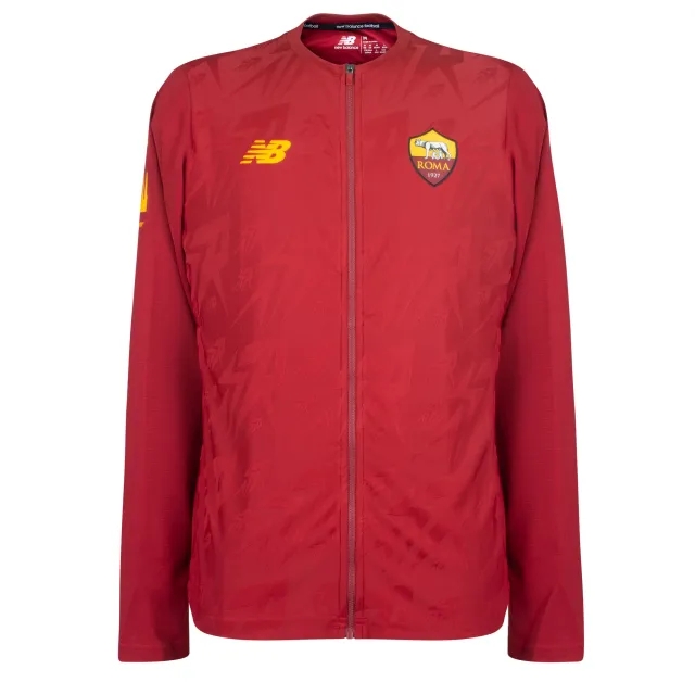 New Balance AS Roma Pre-Match Warm-Up Jacket - Red 2022-2023