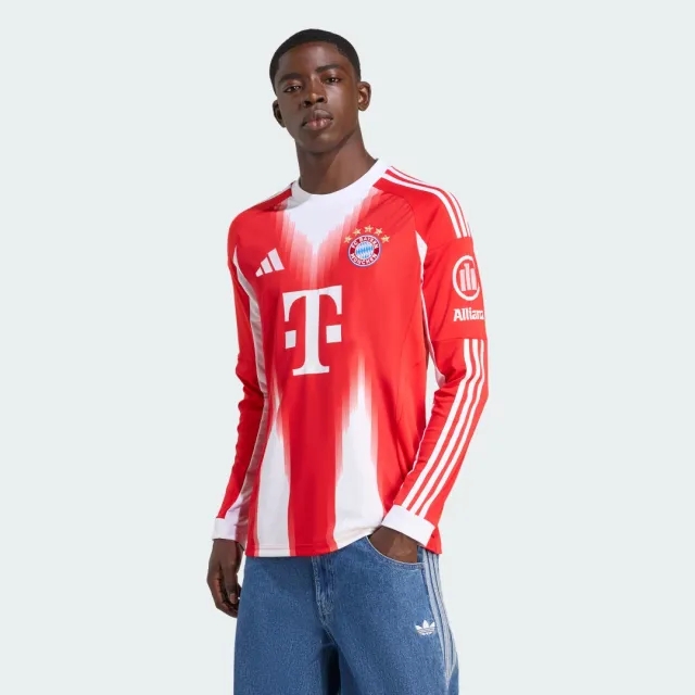 adidas FC Bayern 25/26 Long Sleeve Home Jersey