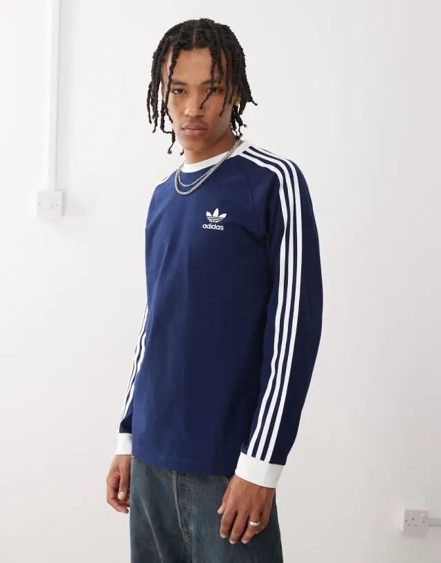 adidas Originals Men Adicolor Classics 3 Stripes Long Sleeve