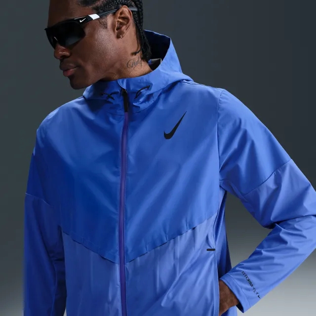 Nike AeroSwift Men's Storm-FIT Aerogami Running Jacket - Blue - Polyester