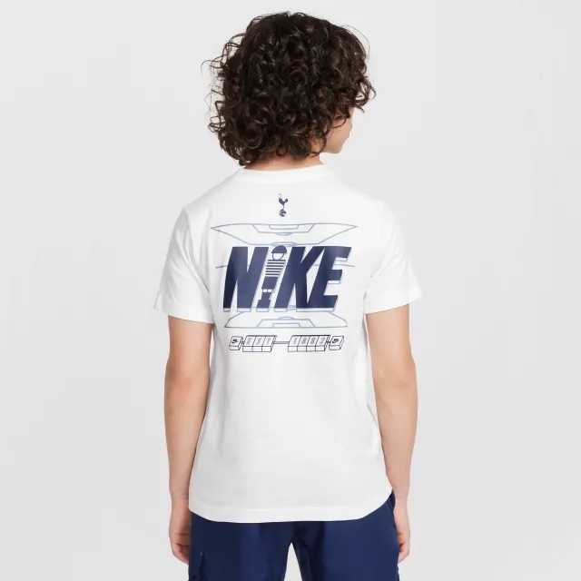 Tottenham Hotspur Older Kids' Nike Football T-Shirt - White - Cotton