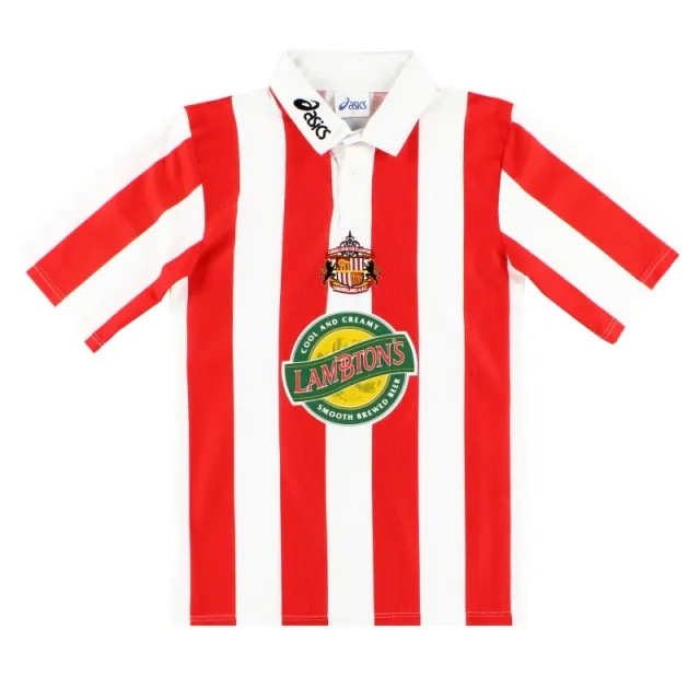 1997-99 Sunderland Asics Home Shirt L - Sunderland / Very Good / Large