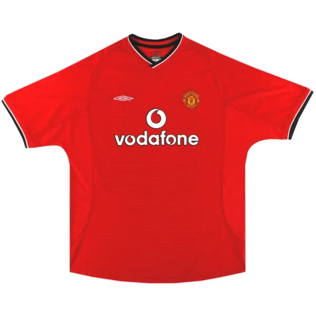 2000-02 Manchester United Umbro Home Shirt M - Manchester United / Very good / Medium
