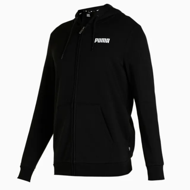 PUMA Essentials Full-Zip Full-Length Hoodie Men, Black, size 3XL