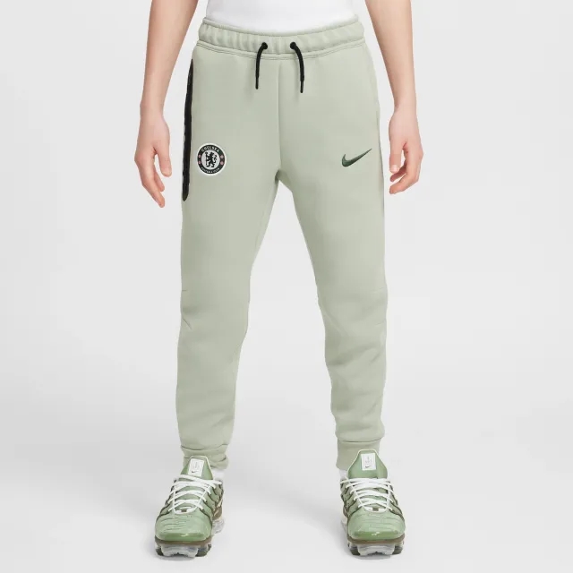 Chelsea F.C. Tech Older Kids' (Boys') Nike Football Fleece Pants - Green - Cotton/Polyester