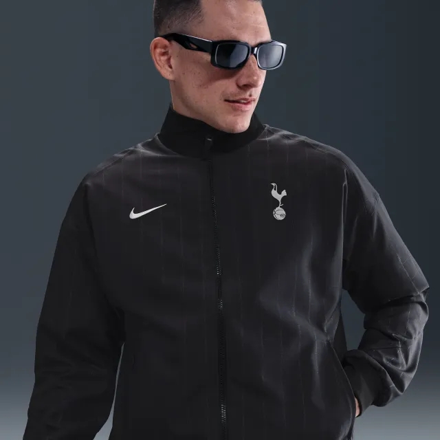 Tottenham Hotspur Strike Away Men's Nike Dri-FIT Football Anthem Jacket - Black - Polyester