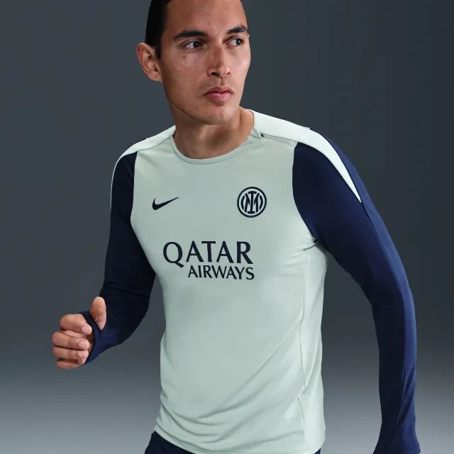 Inter Milan Strike Women's Nike Dri-FIT Football Crew-Neck Knit Top - Grey - Polyester/Elastane