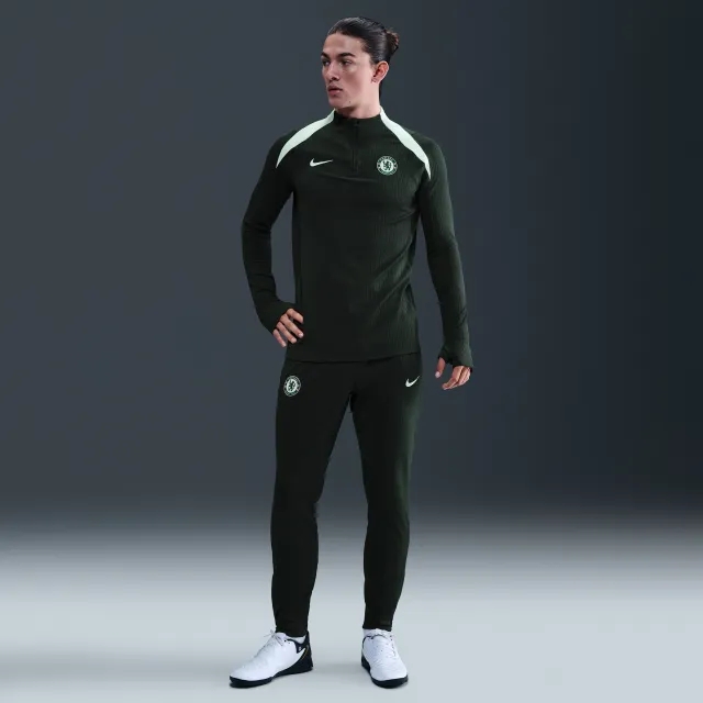Chelsea F.C. Strike Elite Men's Nike Dri-FIT ADV Football Knit Pants - Green - Front