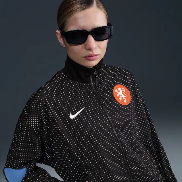 Netherlands Academy Pro Women's Nike Dri-FIT Football Anthem Jacket - Black - Polyester