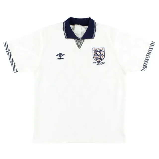 1990 England Umbro 'Italy '90' Home Shirt *Mint* M - England / Mint / Medium