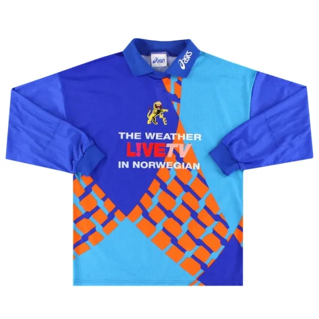 1997-99 Millwall Asics Goalkeeper Shirt M - Millwall / Excellent / Medium