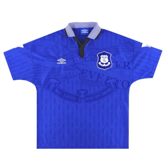 1995-97 Everton Umbro Home Shirt L - Everton / Excellent / Large