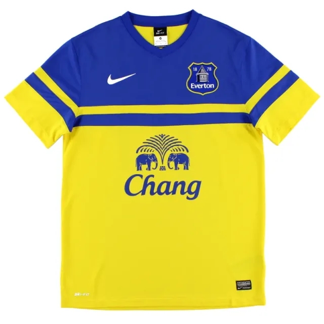 2013-14 Everton Nike Away Shirt *Mint* L - Everton / Mint / Large