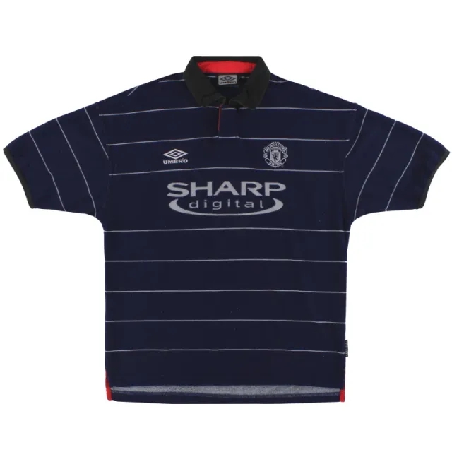 1999-00 Manchester United Umbro Away Shirt M - Manchester United / Excellent / Medium