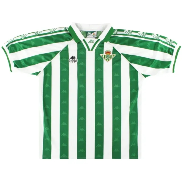 1995-97 Real Betis Kappa Home Shirt *Mint* XL - Real Betis / Mint / XL