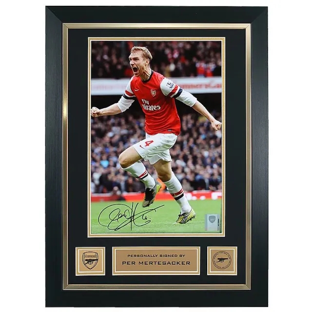 Arsenal Framed Signed Per Mertesacker Print, Multicolor