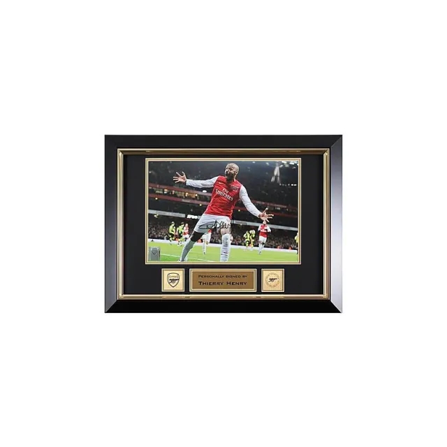 Arsenal Henry Framed Signed Photo V Leeds 2012, Multicolor