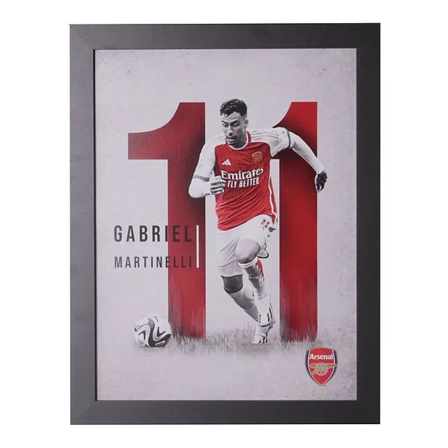 Arsenal 23/24 Framed MARTINELLI Profile Print, Multicolor