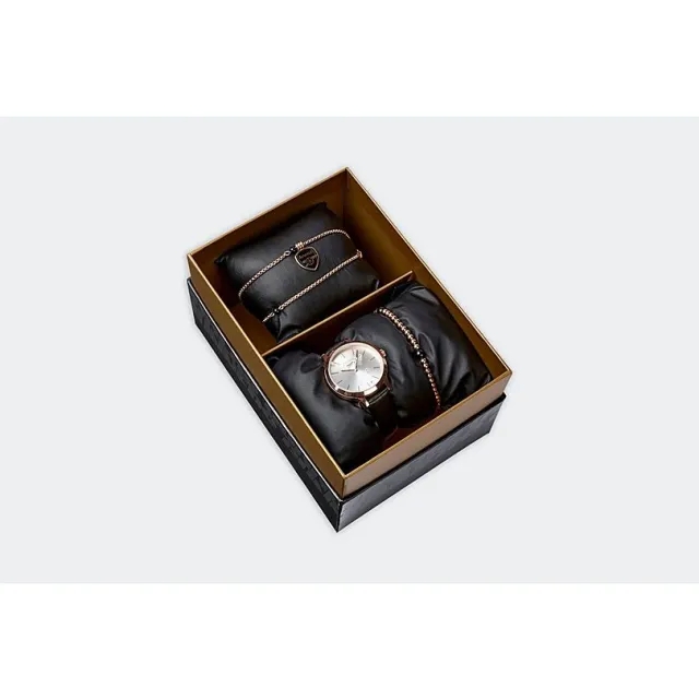 Arsenal Rose Gold Bracelet and Watch Set, Multicolor